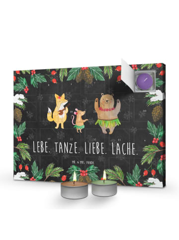 Mr. & Mrs. Panda Duftkerzen Adventskalender Waldtiere Aloha mit ... in Kreidetafel