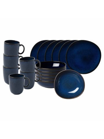 like. by Villeroy & Boch 18er Set Frühstücks-Set Lave in Bleu