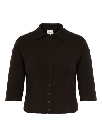ONLY Carmakoma Strickjacke in Coffee Bean 1