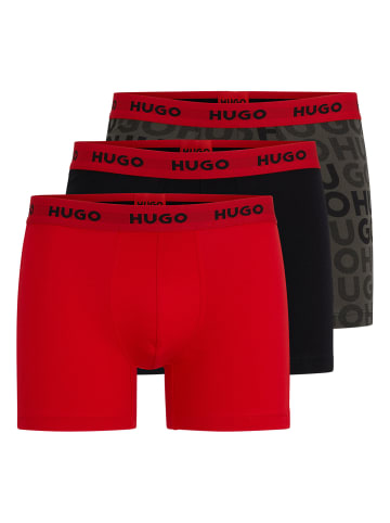 HUGO Boxershort 3er Pack in Dunkelgrau