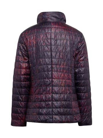 GOLDNER Leicht wattierte Jacke mit effektvollem Druck in pink / schwarz / gemustert
