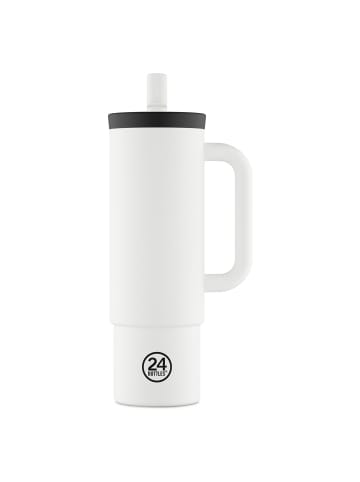 24Bottles Straw Trinkbecher 800 ml in white