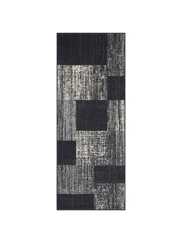 Teppich Boss Kurzflor Teppich Block grau