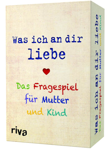 riva Was ich an dir liebe - Das Fragespiel für Mutter und Kind