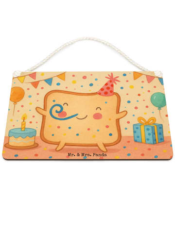 Mr. & Mrs. Panda Schild Toast Party Design ohne Spruch in Weiß