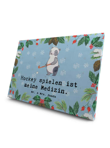 Mr. & Mrs. Panda Tee Adventskalender Panda Hockey spielen mit Sp... in Eisblau