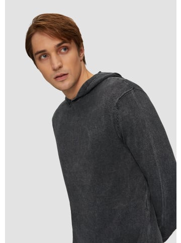 QS Strickpullover langarm in Schwarz