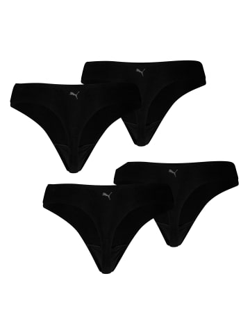 Puma 4er Pack Invisible Ultra Soft Cotton Strings in Schwarz