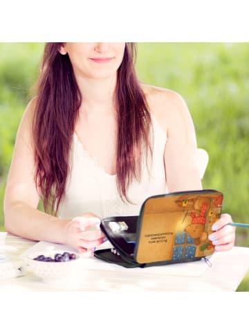 Mr. & Mrs. Panda Federmäppchen Maus Weihnachten Design mit Spruch in Weiß