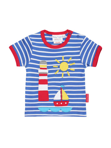 Toby Tiger T-Shirt mit maritimer Applikation in gelb