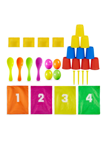 relaxdays Kinderpartyspiele in Bunt
