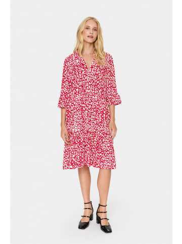 SAINT TROPEZ Kleid EdaSZ Casual fit in Crimson Leopard