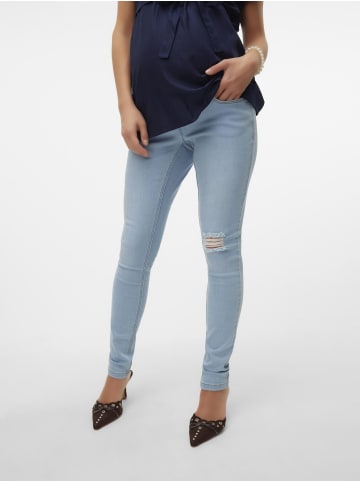 Vero Moda Umstandsjeans mit Skinny Fit in Light Blue Denim
