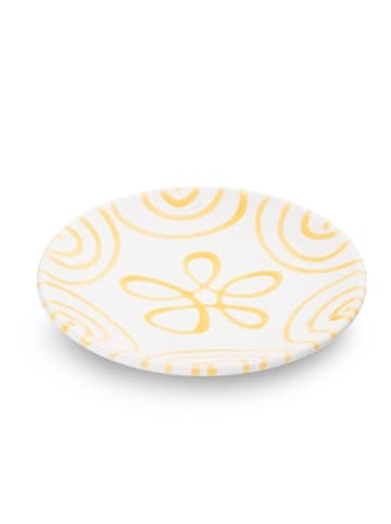 Gmundner Keramik Unterteller Kaffee Cup in Weiß