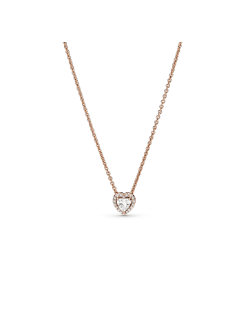 Pandora 14K rosé vergoldete Metalllegierung Collier 45 cm