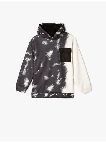 KOTON Sweatshirt in Weiß Gemustert