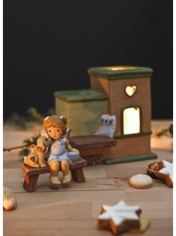 Goebel Kerzenhalter " Wärmender Kamin " in Bunt