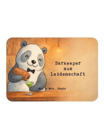 Mr. & Mrs. Panda Kühlschrankmagnet Barkeeper Leidenschaft Design... in Weiß