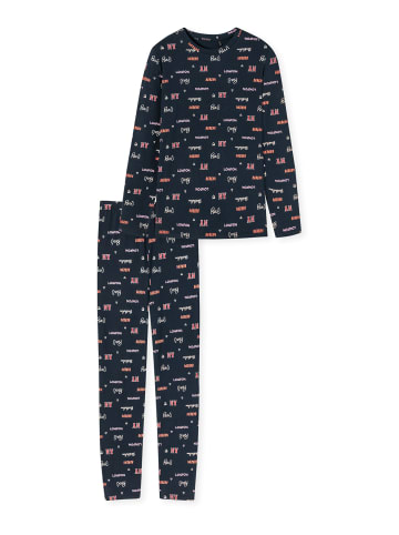 Schiesser Pyjama Teens Nightwear in Dunkelblau