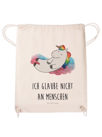 Mr. & Mrs. Panda Jutebeutel Einhorn Wolke 7 mit Spruch in Creme
