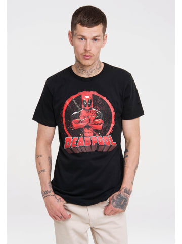 Logoshirt T-Shirt Marvel Comics - Deadpool in schwarz