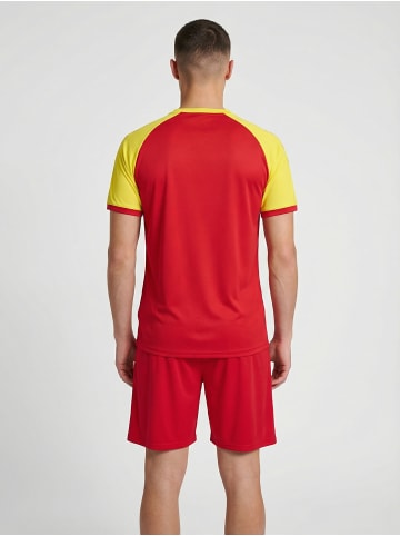 Hummel T-Shirt Raglanärmel Hmlmatch Erwachsene in TRUE RED/BLAZING YELLOW