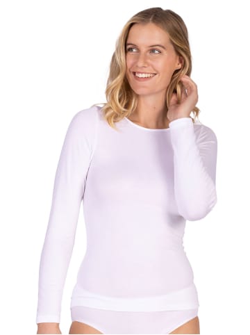 Nina von C. Langarm Shirt in weiss