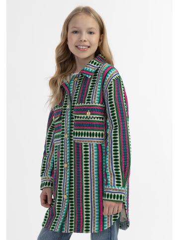 IZIA Mädchen Hemdjacke in Mehrfarbig Türkis