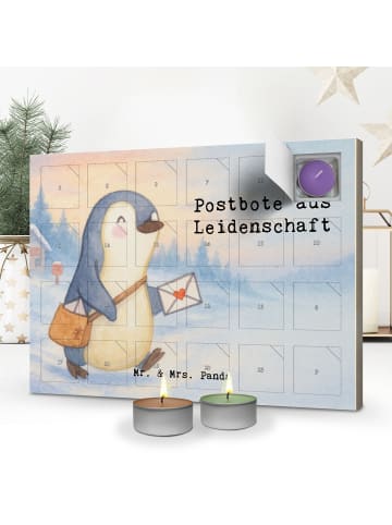Mr. & Mrs. Panda Adventskalender Postbote Leidenschaft Design mi... in Weiß