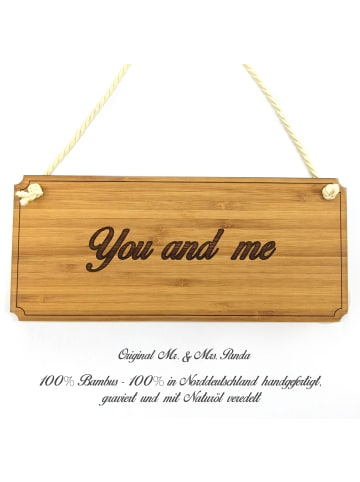 Mr. & Mrs. Panda Türschild You and me mit Spruch in Keine Angabe