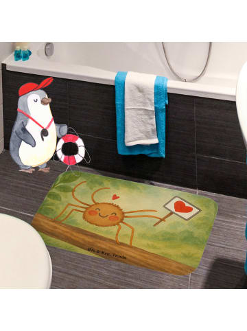 Mr. & Mrs. Panda Badematte Spinne Agathe Motivation Design ohne ... in Weiß