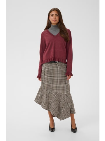 CULTURE Strickpullover CUclare Classic fit in Chocolate Truffle Melange