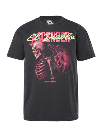 STHUGE Kurzarm T-Shirt in schwarz