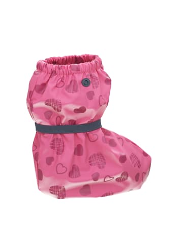 Playshoes Regenfüßlinge mit Fleece-Futter Herzchen in Pink