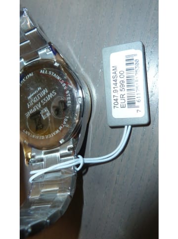 Swiss Alpine Military by Grovana Analoguhr für Herren in silber