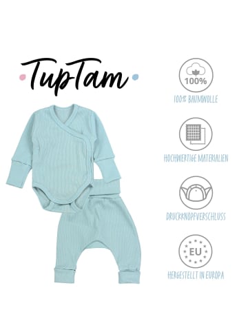 TupTam Baby Bekleidung Langarmbody Hose 2er Set in grün
