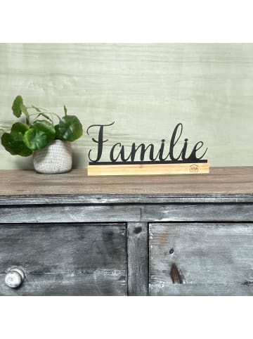 UNUS Deko-Schriftzug Aufsteller Sweet Home oder Familie in Schwarz