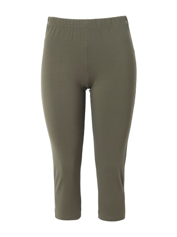 Ulla Popken Caprihose in olivgrau