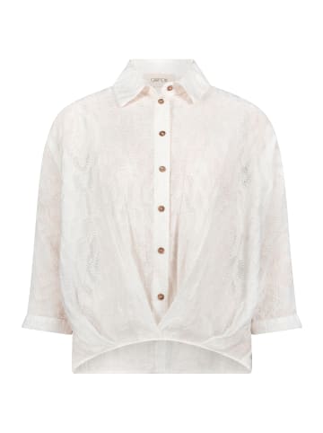 CARTOON Oversize-Bluse mit Kragen in Rohweiß