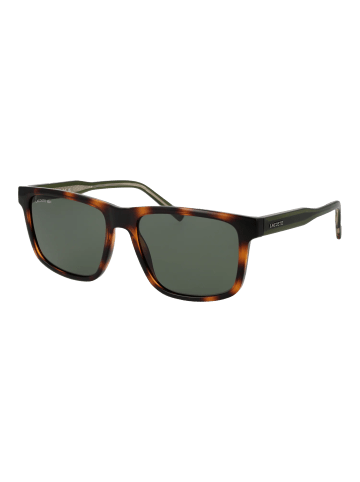Lacoste Herren Sonnenbrillen Rechteck Havanna
