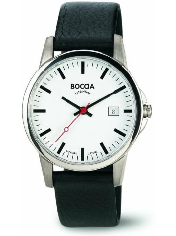 Boccia Uhr in Weiß