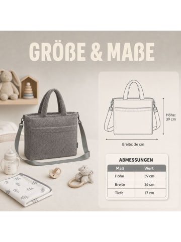 fillikid Wickeltasche Teddy Big Exklusiv in Grau