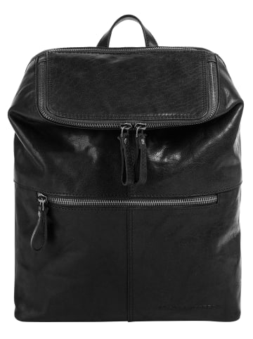 SPIKES & SPARROW Rucksack in schwarz