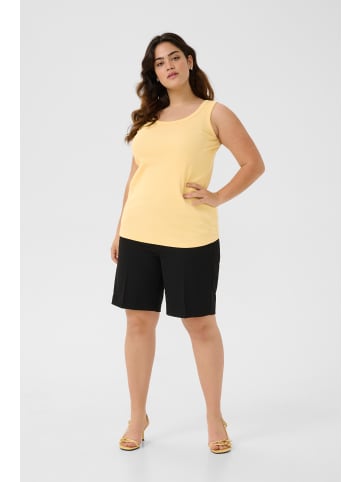 KAFFE curve Jerseytop KCcarina Tight fit in Straw