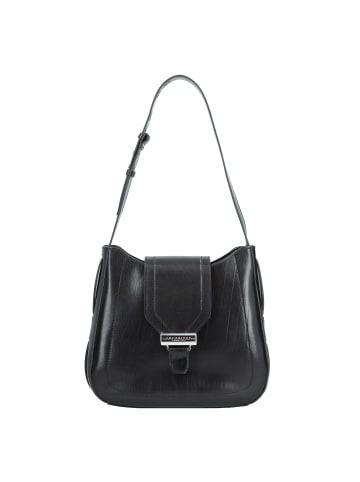 The Bridge Benedetta Schultertasche Leder 31 cm in nero