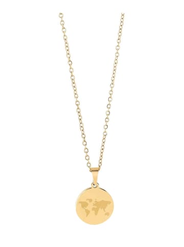 Adeliás Damen Halskette mit Anhänger – aus Edelstahl in gold