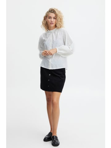 b.young Langarmbluse BYFINNA SHIRT - 20812192 Klassische Langarmbluse mit leichter Musterung in Weiß