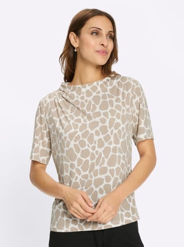 WITT WEIDEN Kurzarm-Shirt in sesam-ecru-bedruckt