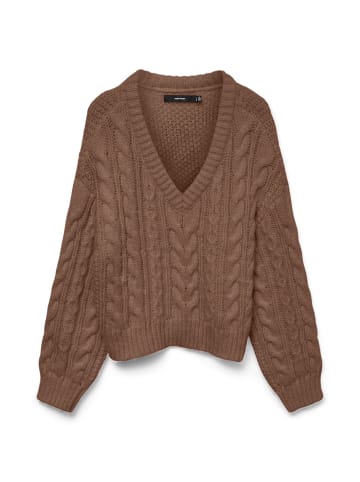 Vero Moda Strickpullover in Fossil