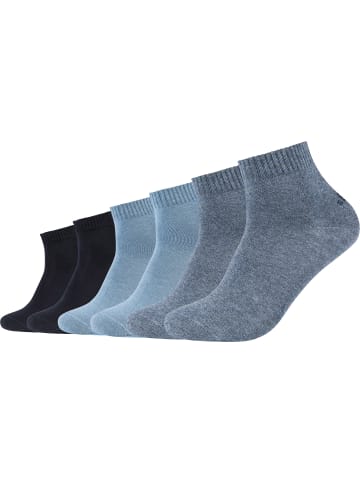 s.Oliver Baumwolle Unisex-Kurzsocken 6 Paar in jeansblau/marine